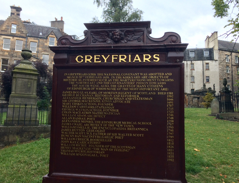 Greyfriars - voller bekannter Nachnamen