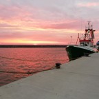 Sonnenuntergang im Hafen von Sassnitz